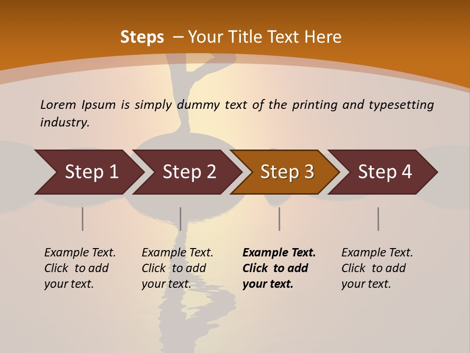 Illustration Town World PowerPoint Template