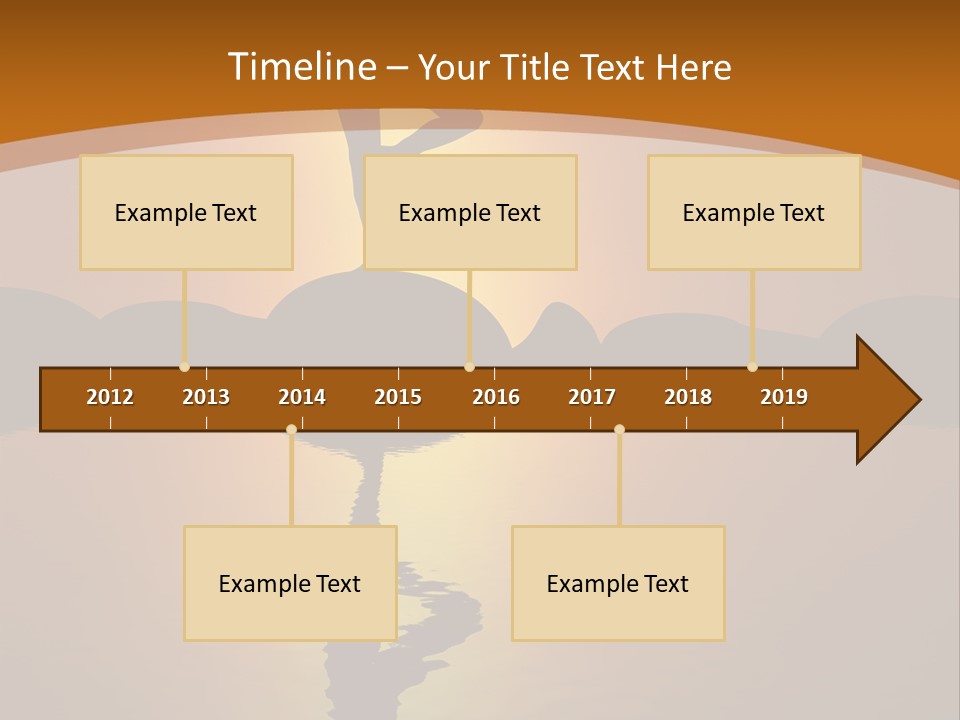 Illustration Town World PowerPoint Template