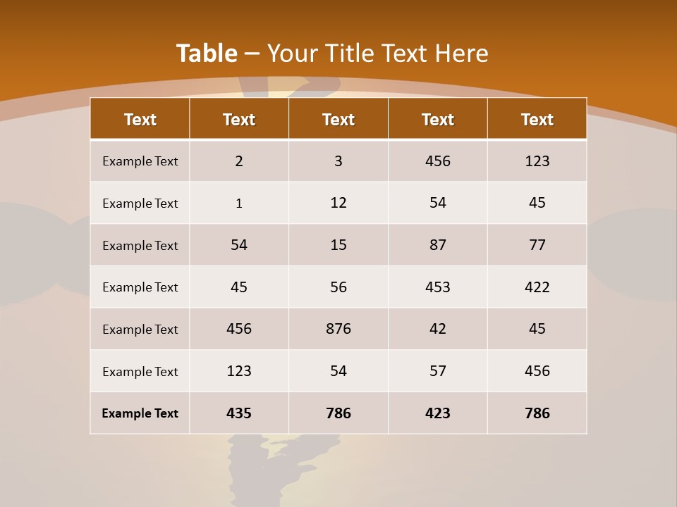 Illustration Town World PowerPoint Template