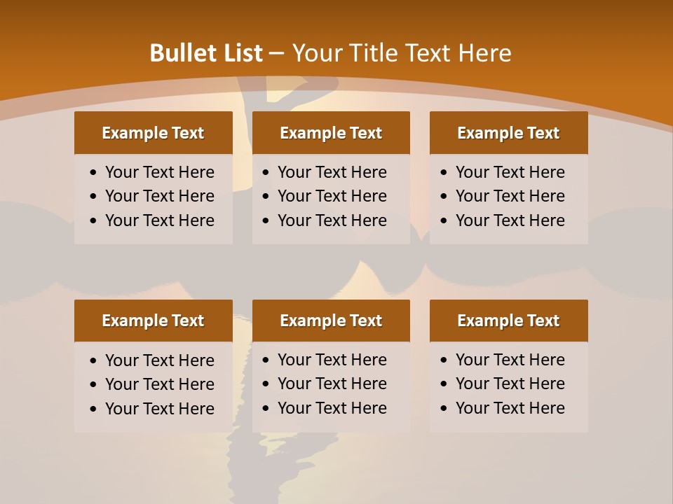 Illustration Town World PowerPoint Template