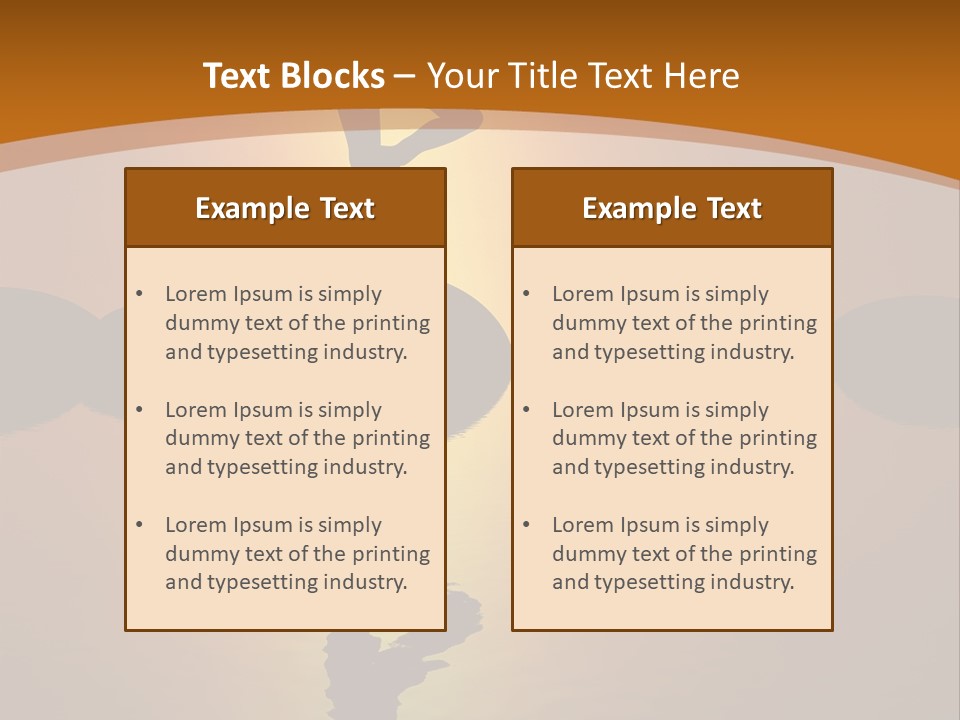 Illustration Town World PowerPoint Template