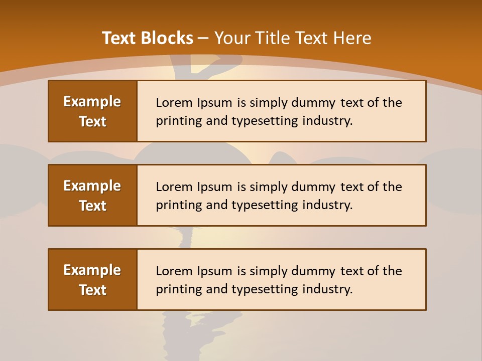 Illustration Town World PowerPoint Template