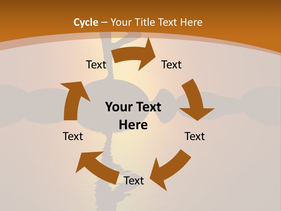 Illustration Town World PowerPoint Template