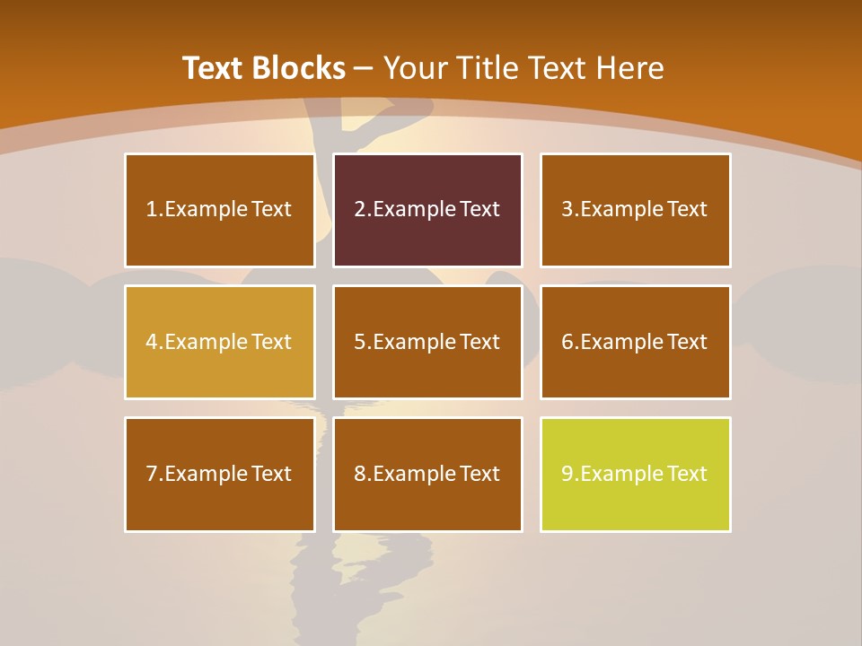 Illustration Town World PowerPoint Template