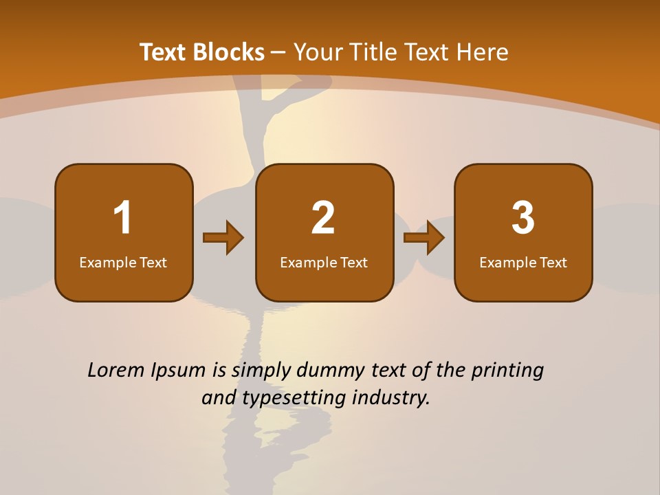 Illustration Town World PowerPoint Template