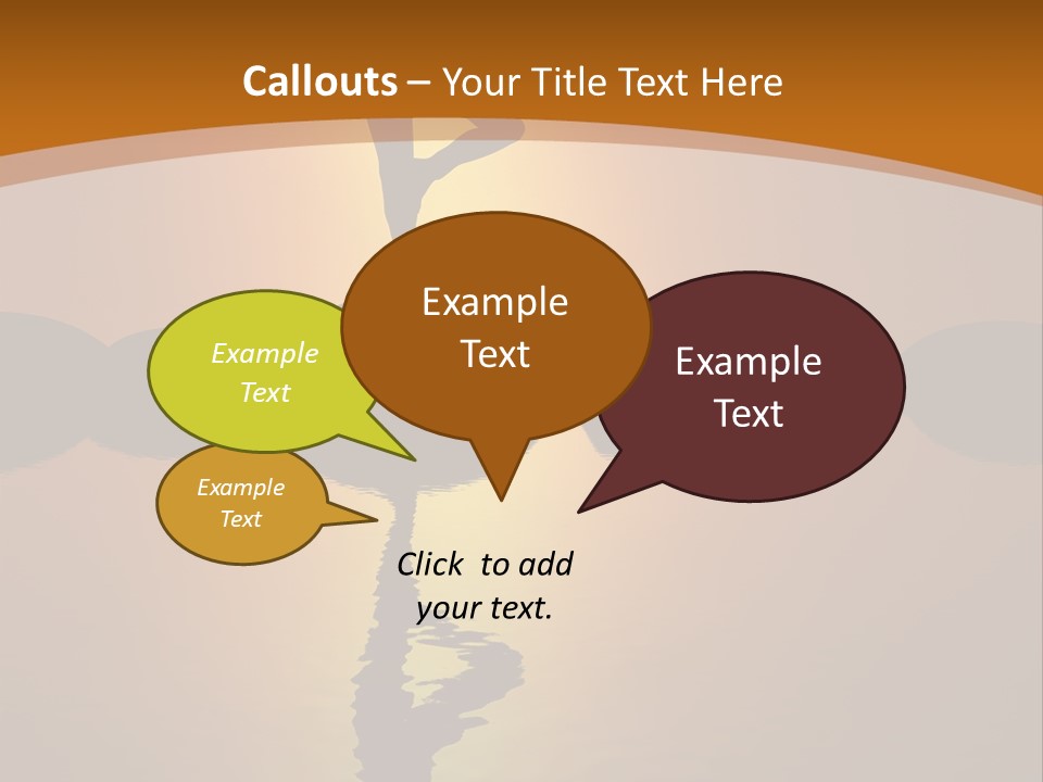 Illustration Town World PowerPoint Template