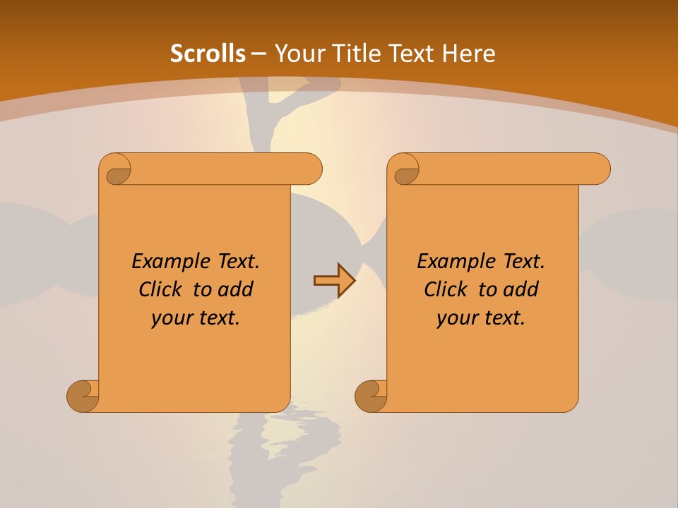Illustration Town World PowerPoint Template