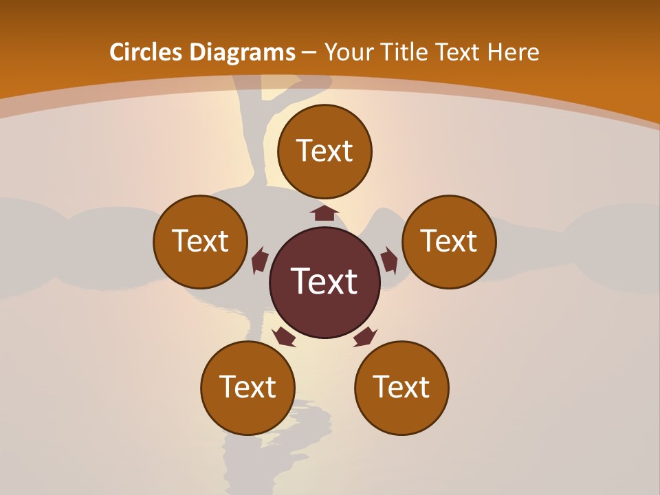 Illustration Town World PowerPoint Template