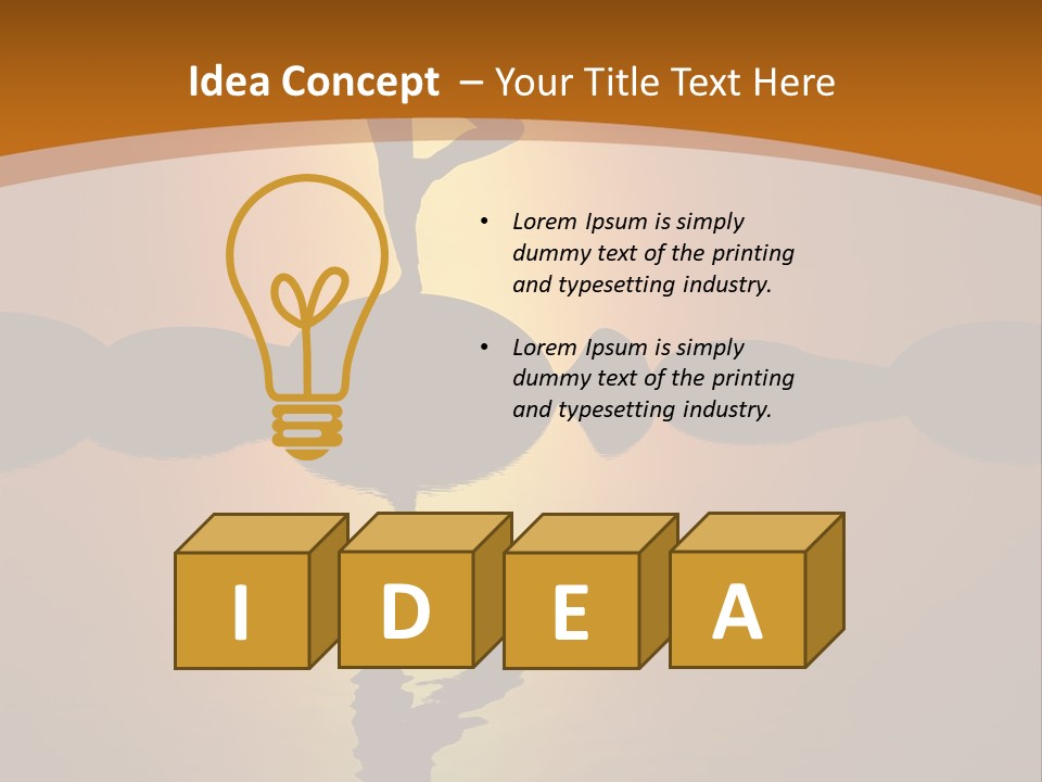 Illustration Town World PowerPoint Template