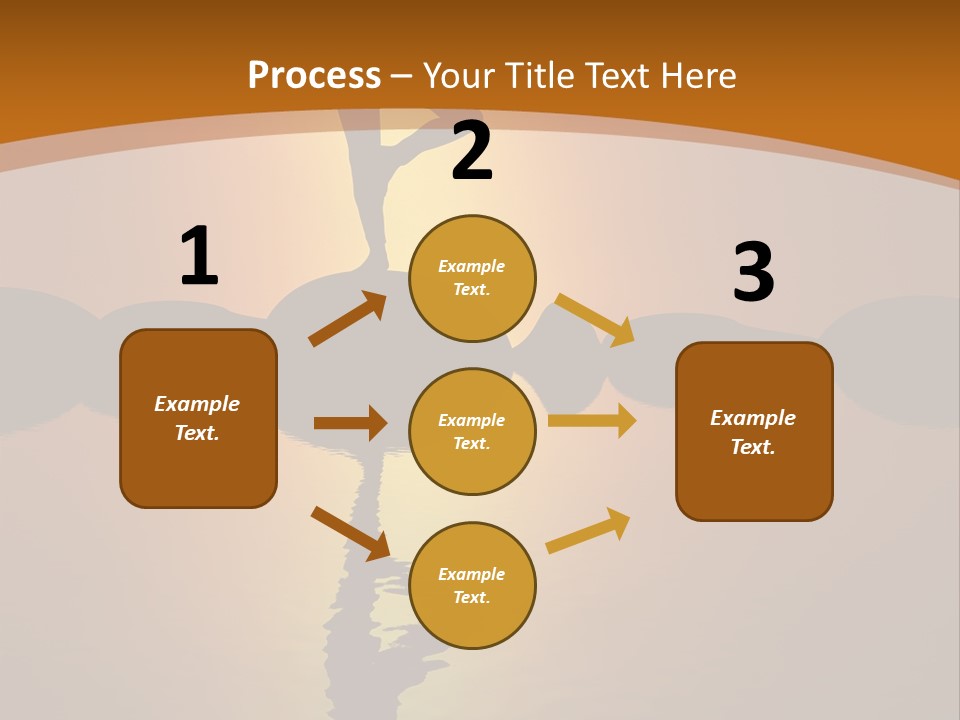 Illustration Town World PowerPoint Template