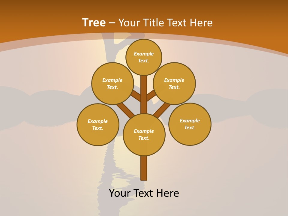 Illustration Town World PowerPoint Template