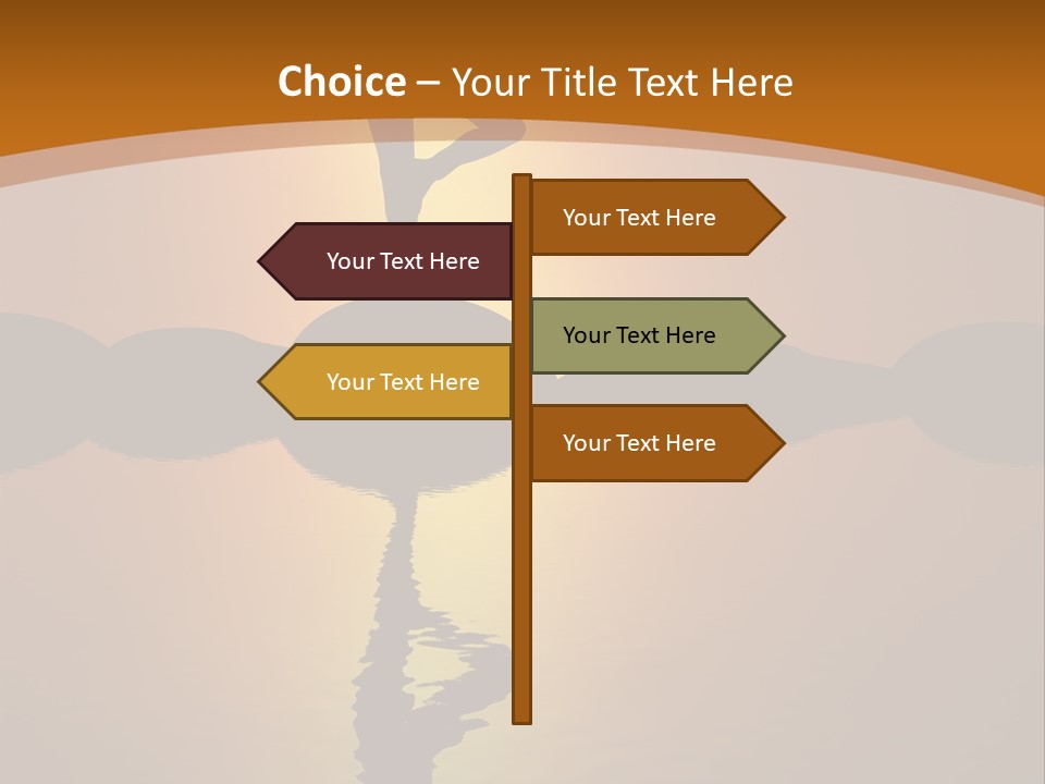Illustration Town World PowerPoint Template