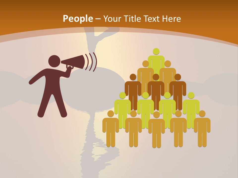 Illustration Town World PowerPoint Template