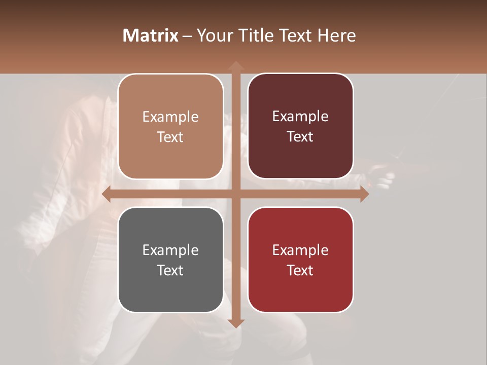 Tall Abstract Metropolis PowerPoint Template