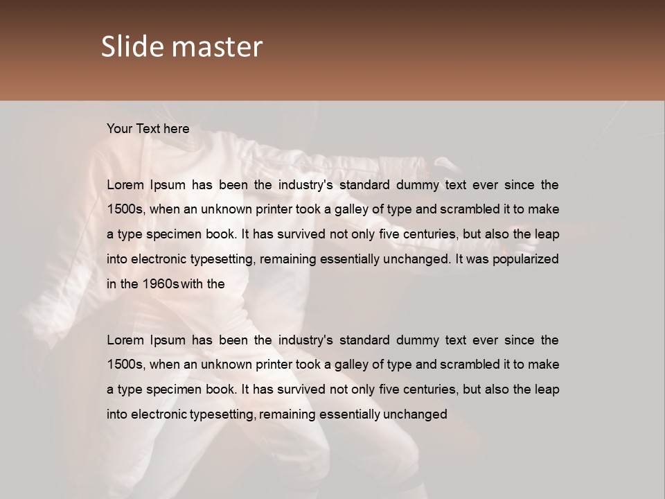 Tall Abstract Metropolis PowerPoint Template