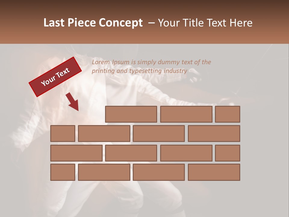 Tall Abstract Metropolis PowerPoint Template