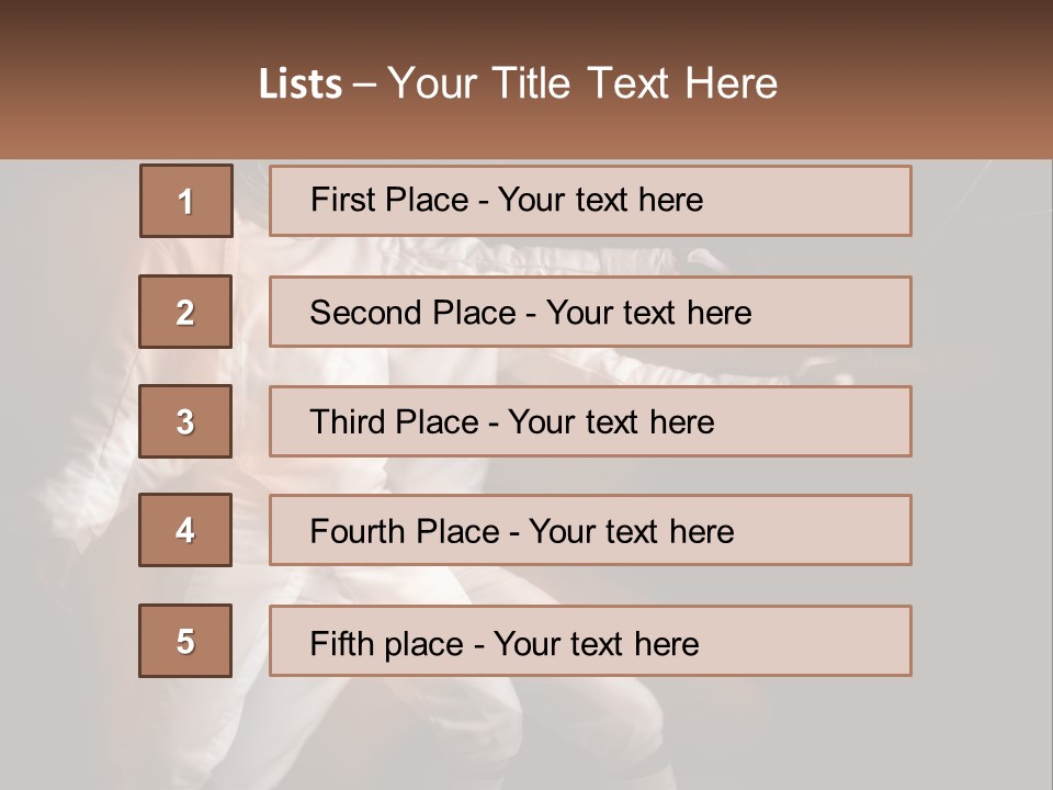 Tall Abstract Metropolis PowerPoint Template
