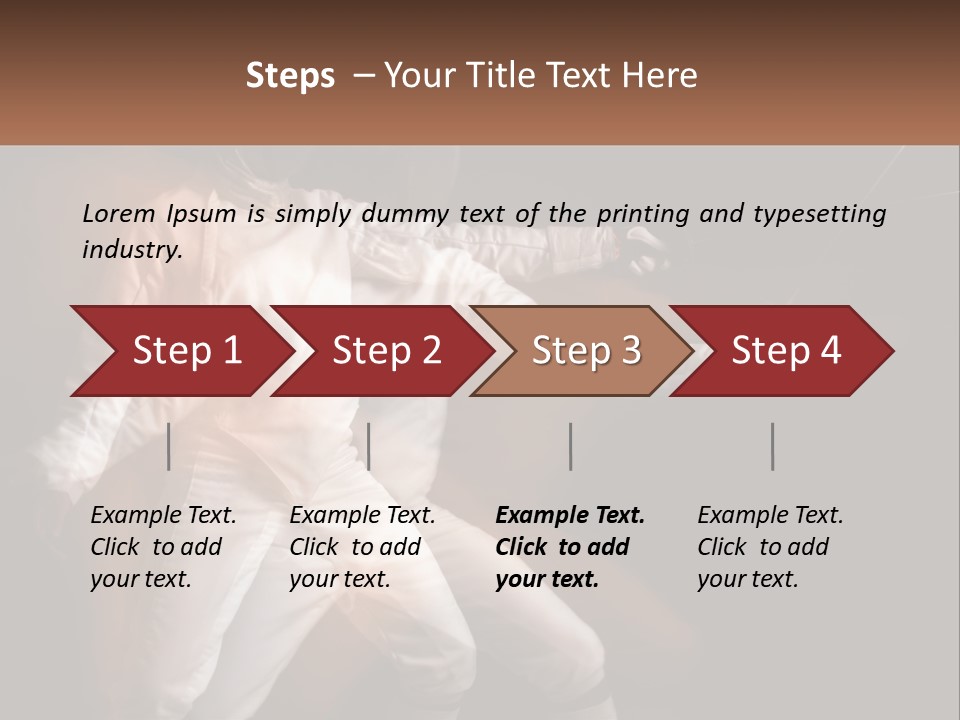 Tall Abstract Metropolis PowerPoint Template