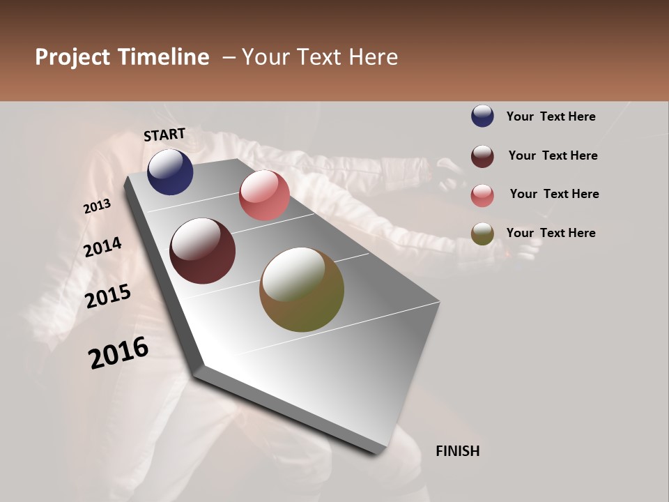 Tall Abstract Metropolis PowerPoint Template