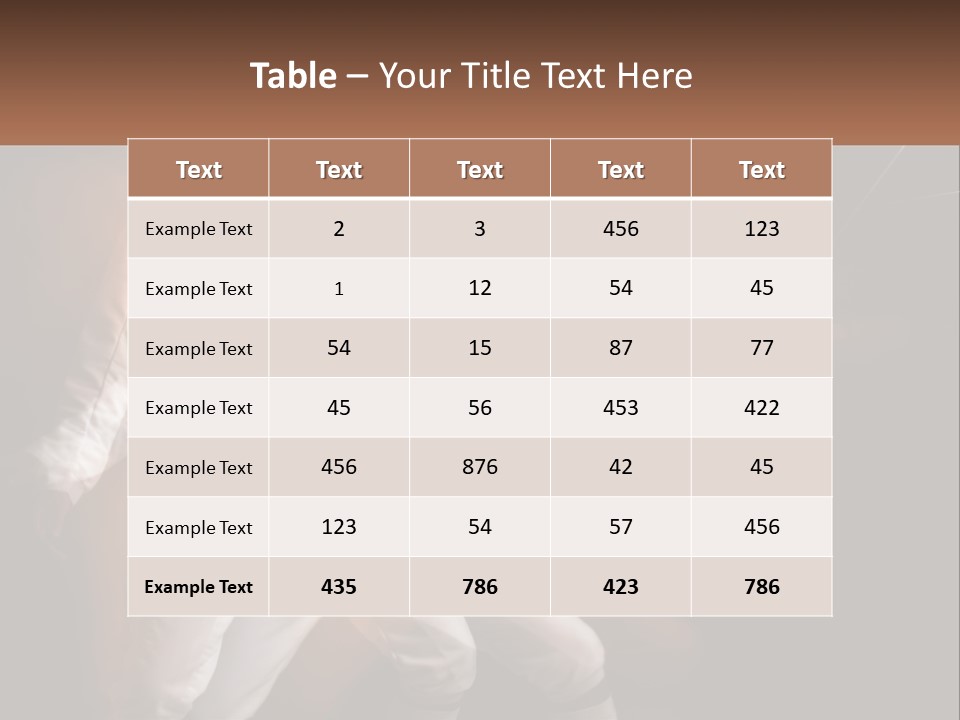 Tall Abstract Metropolis PowerPoint Template