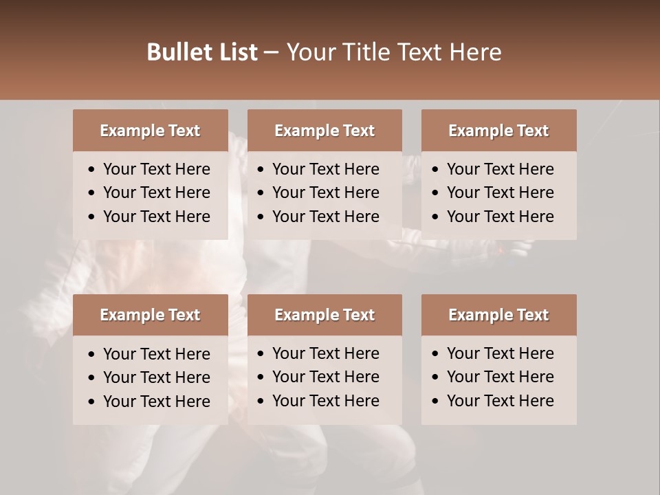 Tall Abstract Metropolis PowerPoint Template