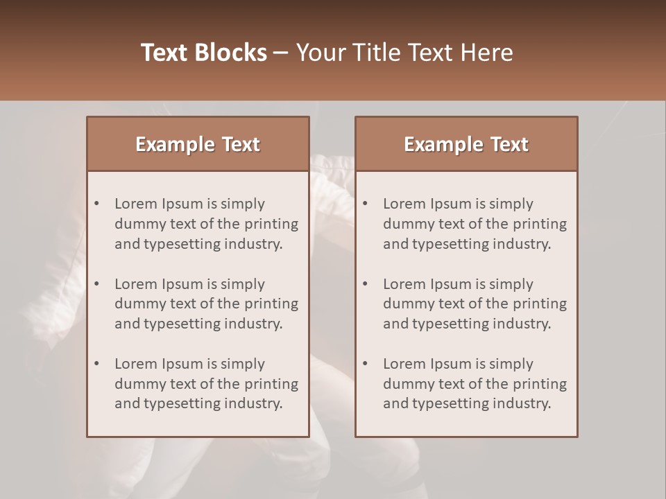 Tall Abstract Metropolis PowerPoint Template