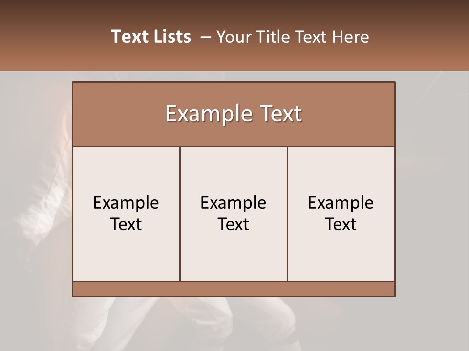 Tall Abstract Metropolis PowerPoint Template
