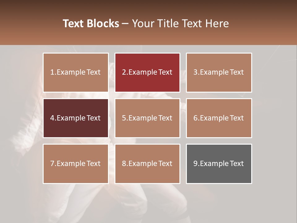 Tall Abstract Metropolis PowerPoint Template