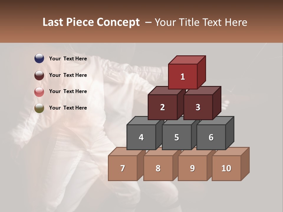 Tall Abstract Metropolis PowerPoint Template