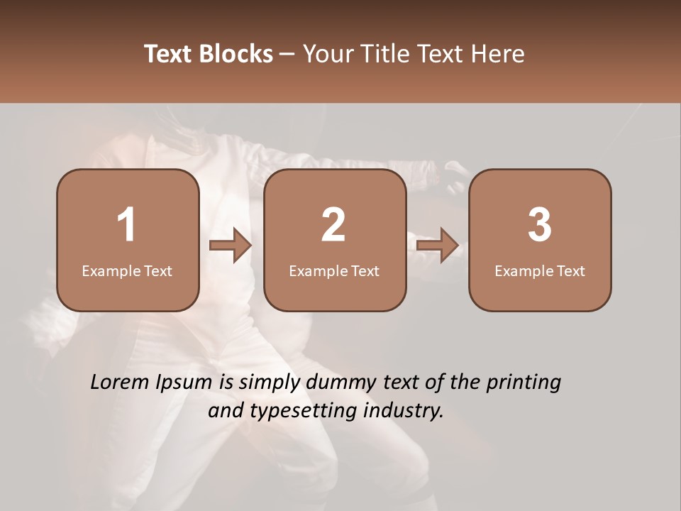 Tall Abstract Metropolis PowerPoint Template
