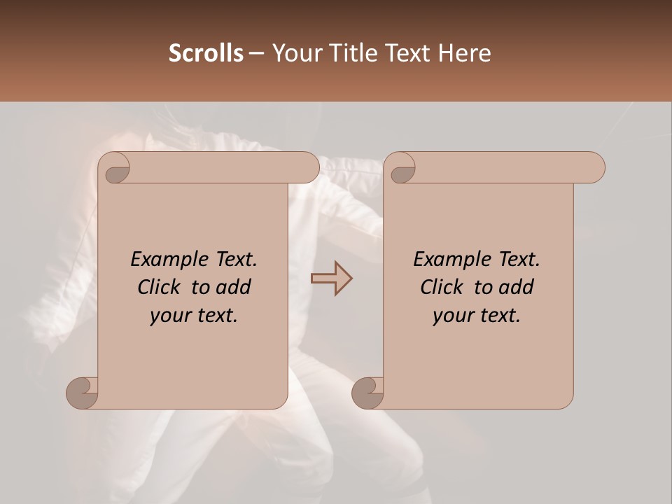 Tall Abstract Metropolis PowerPoint Template