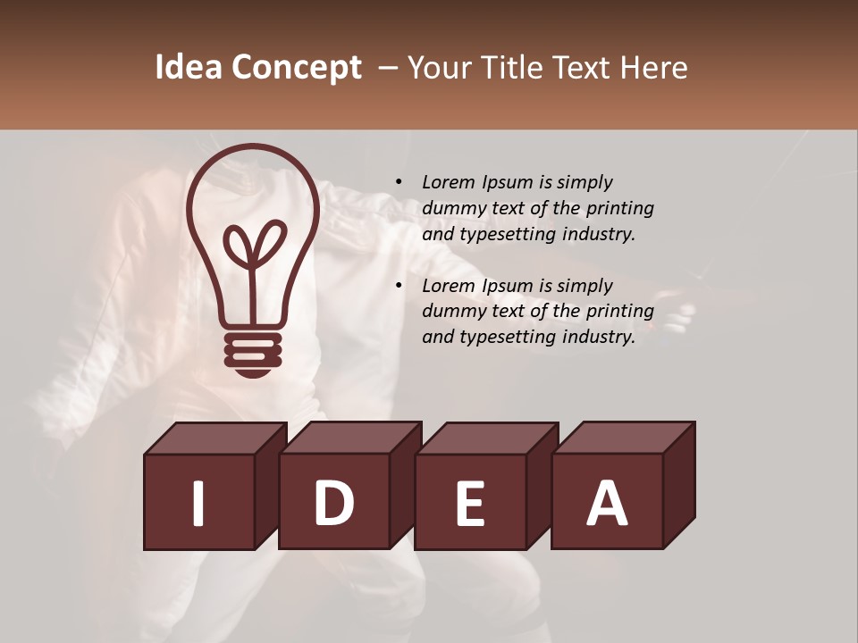 Tall Abstract Metropolis PowerPoint Template