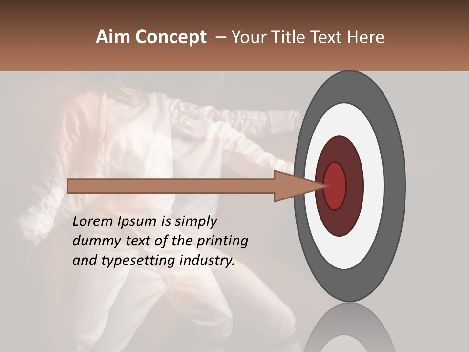 Tall Abstract Metropolis PowerPoint Template