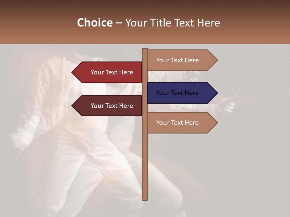 Tall Abstract Metropolis PowerPoint Template