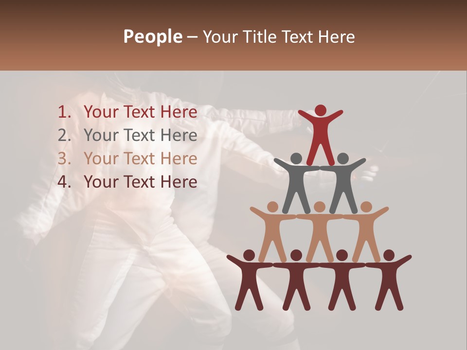 Tall Abstract Metropolis PowerPoint Template