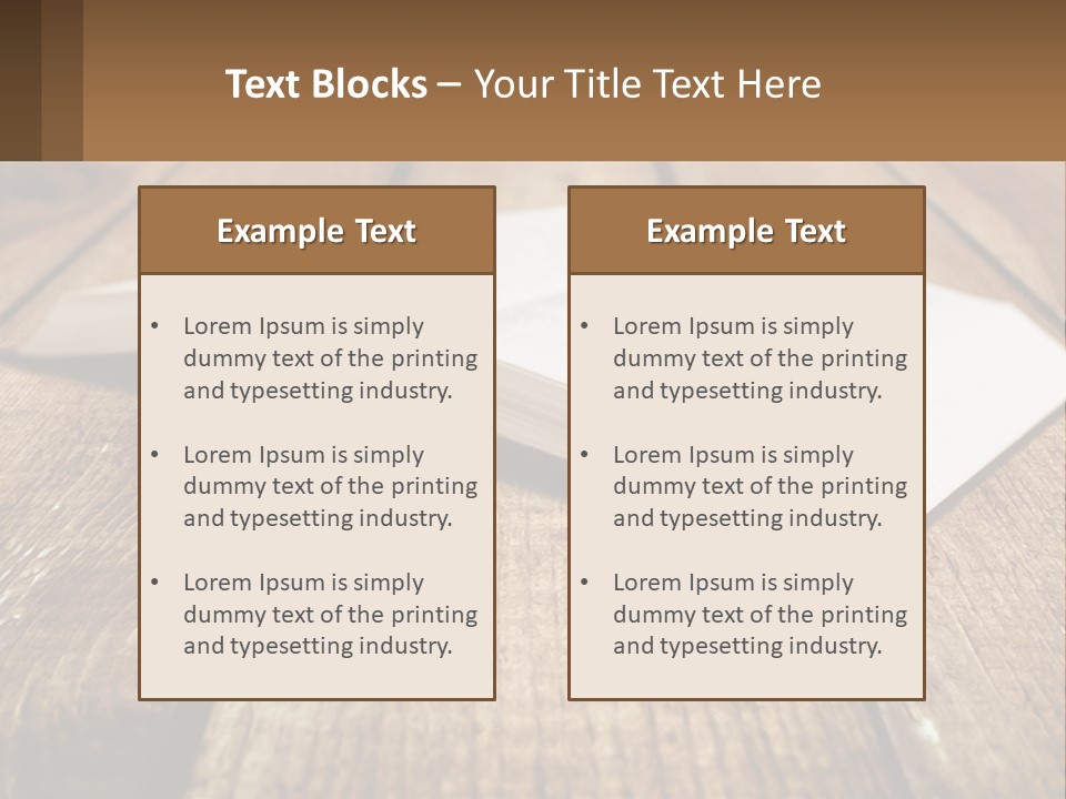 Town Concept Light PowerPoint Template