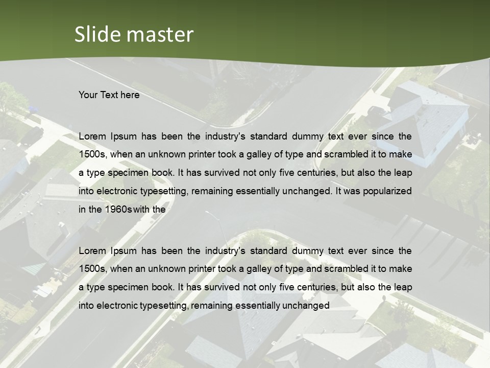 Concept Skyscraper Square PowerPoint Template