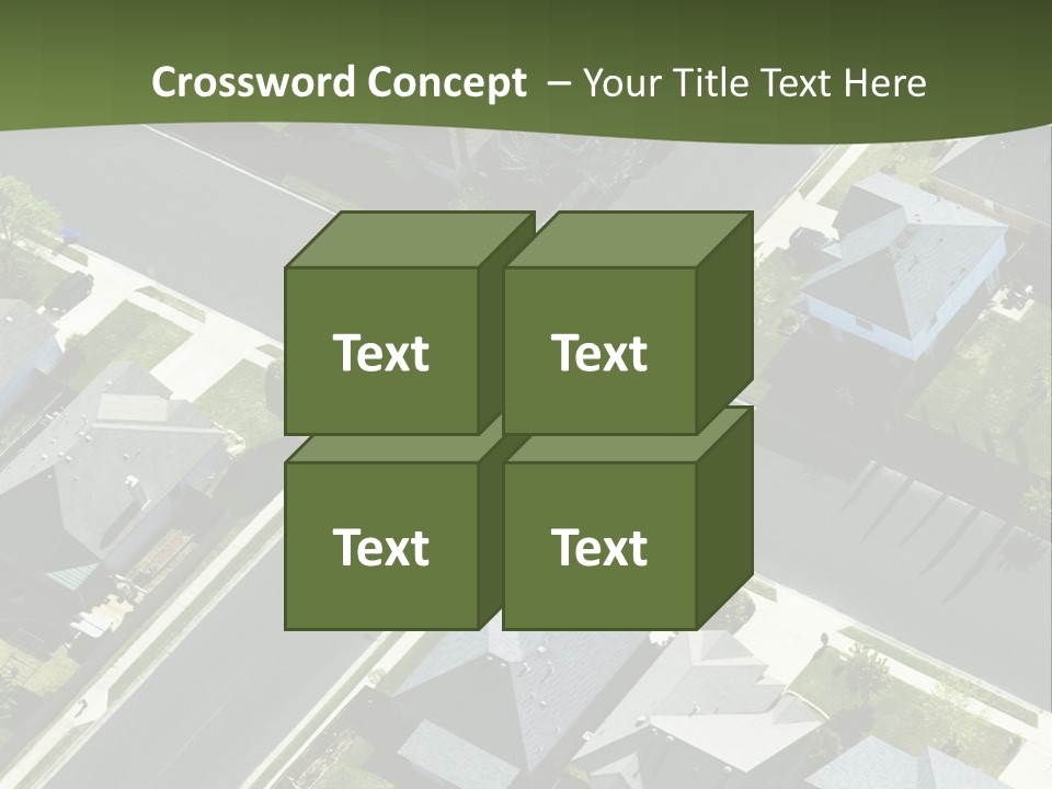 Concept Skyscraper Square PowerPoint Template