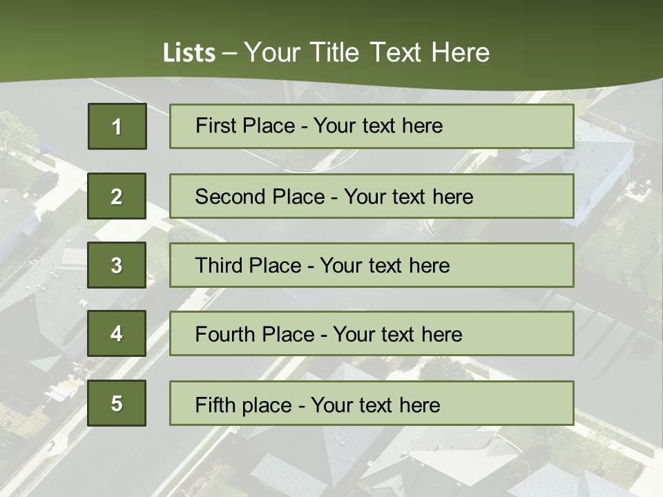 Concept Skyscraper Square PowerPoint Template