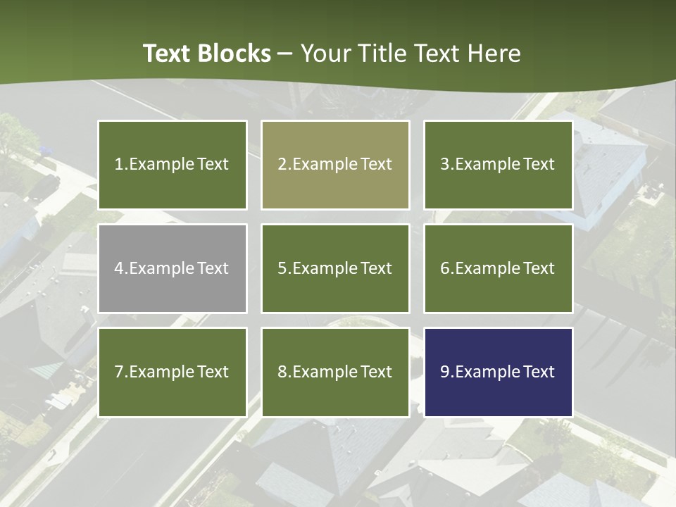 Concept Skyscraper Square PowerPoint Template
