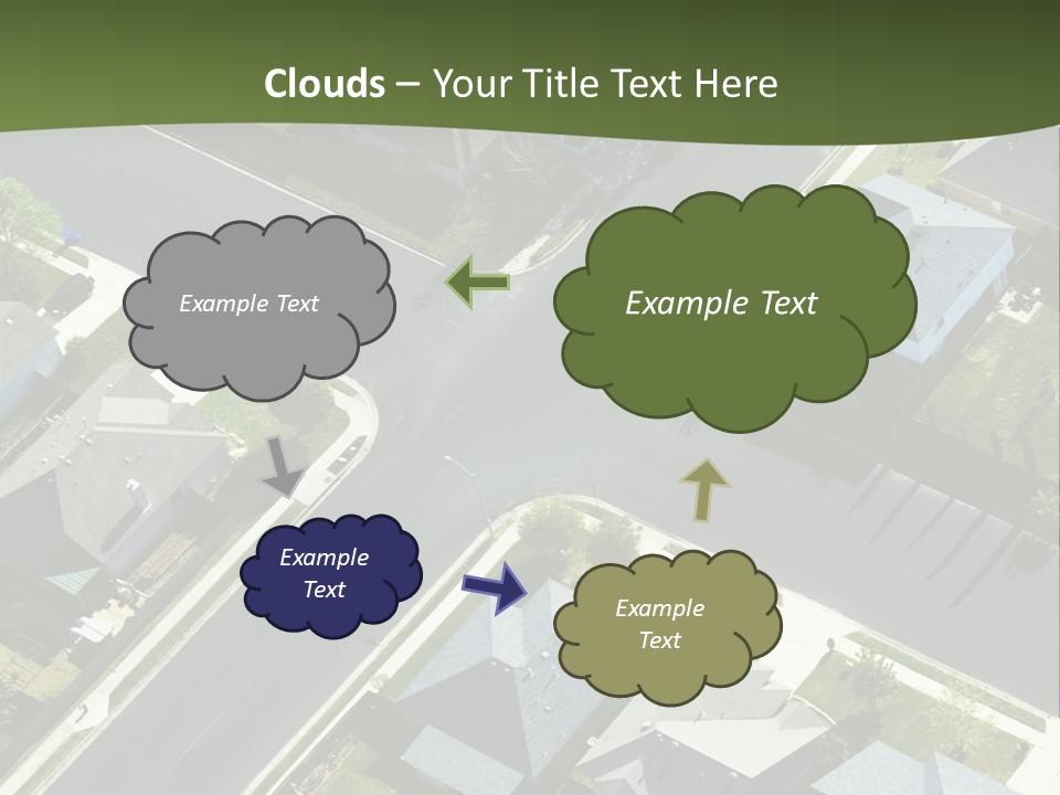 Concept Skyscraper Square PowerPoint Template