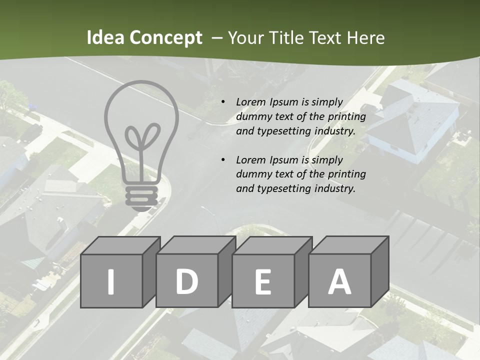 Concept Skyscraper Square PowerPoint Template