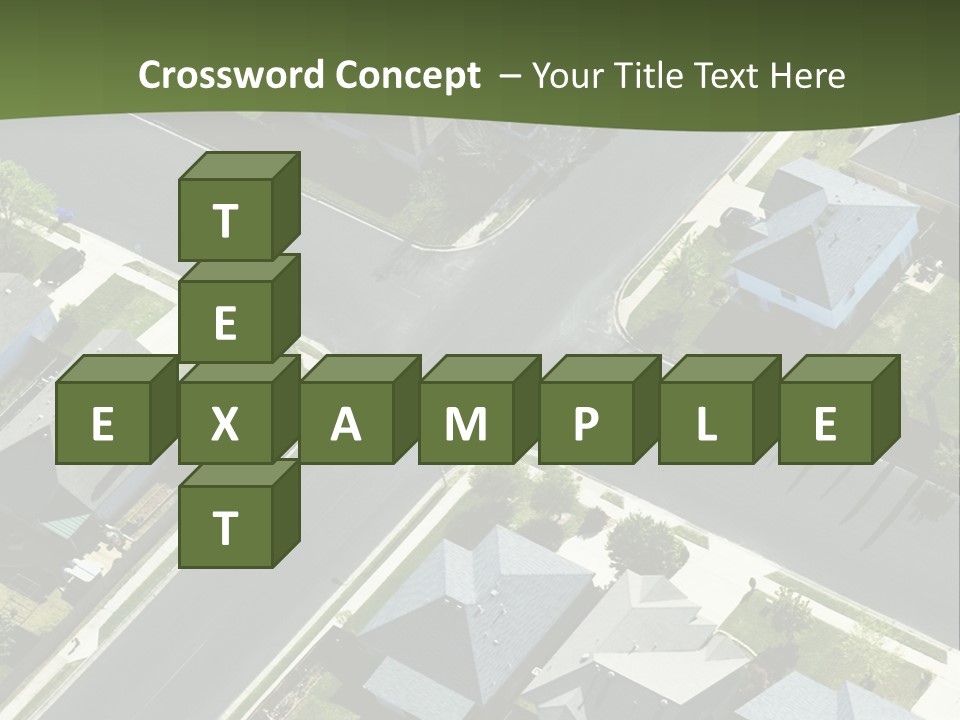 Concept Skyscraper Square PowerPoint Template
