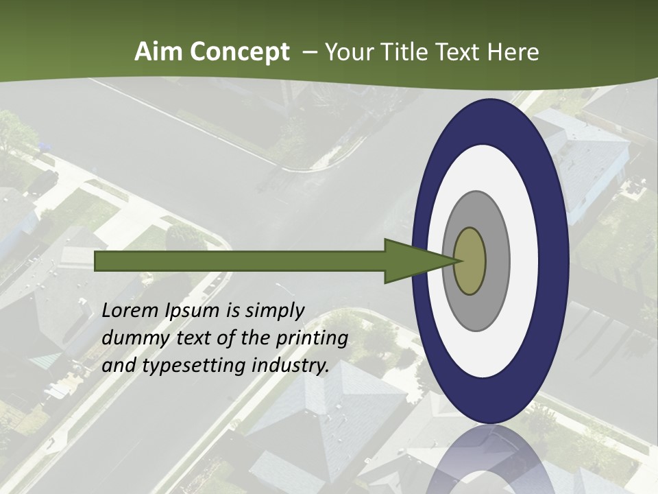 Concept Skyscraper Square PowerPoint Template