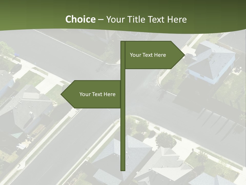 Concept Skyscraper Square PowerPoint Template
