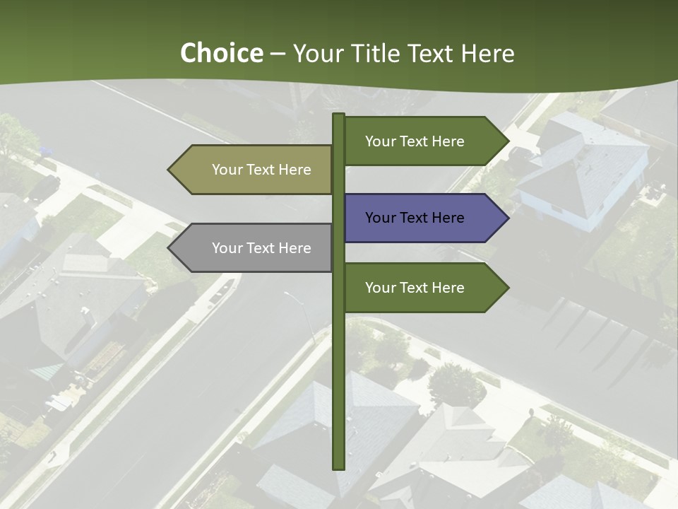 Concept Skyscraper Square PowerPoint Template