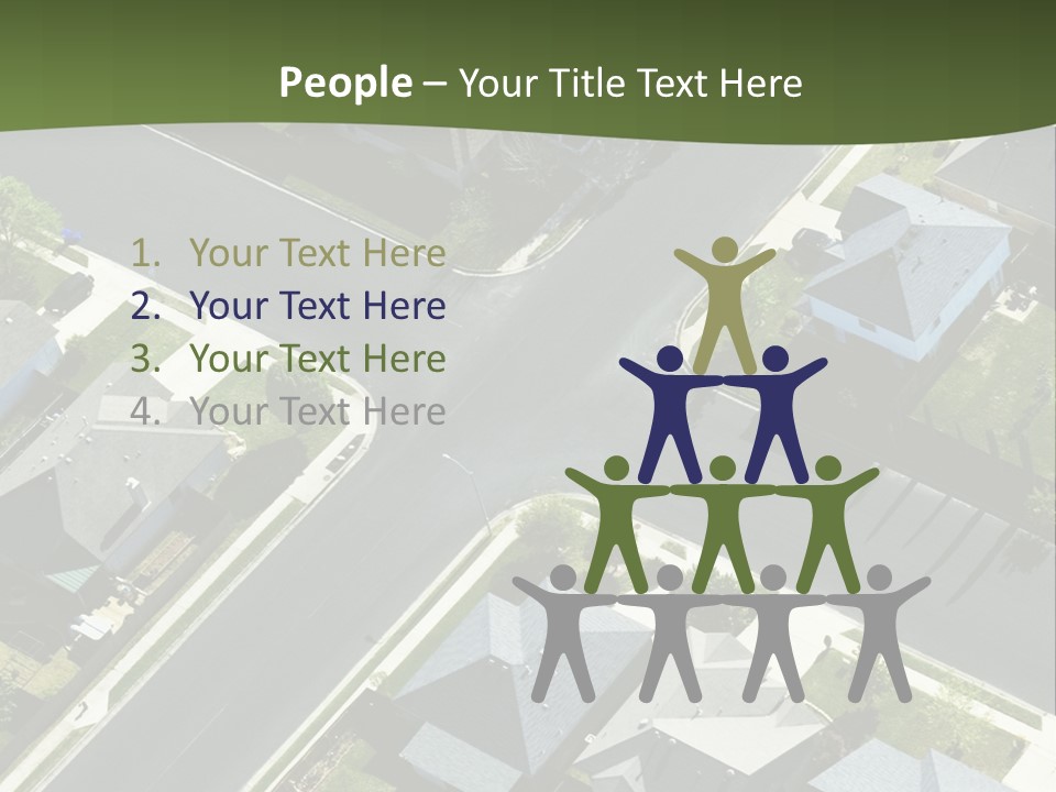 Concept Skyscraper Square PowerPoint Template