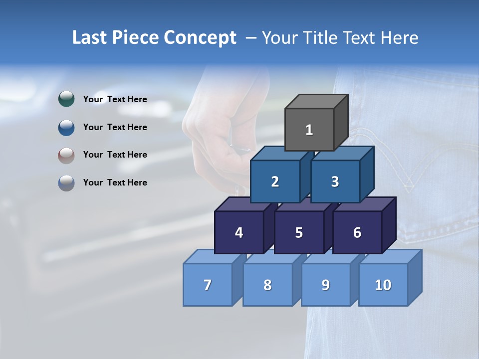 Building World Cube PowerPoint Template