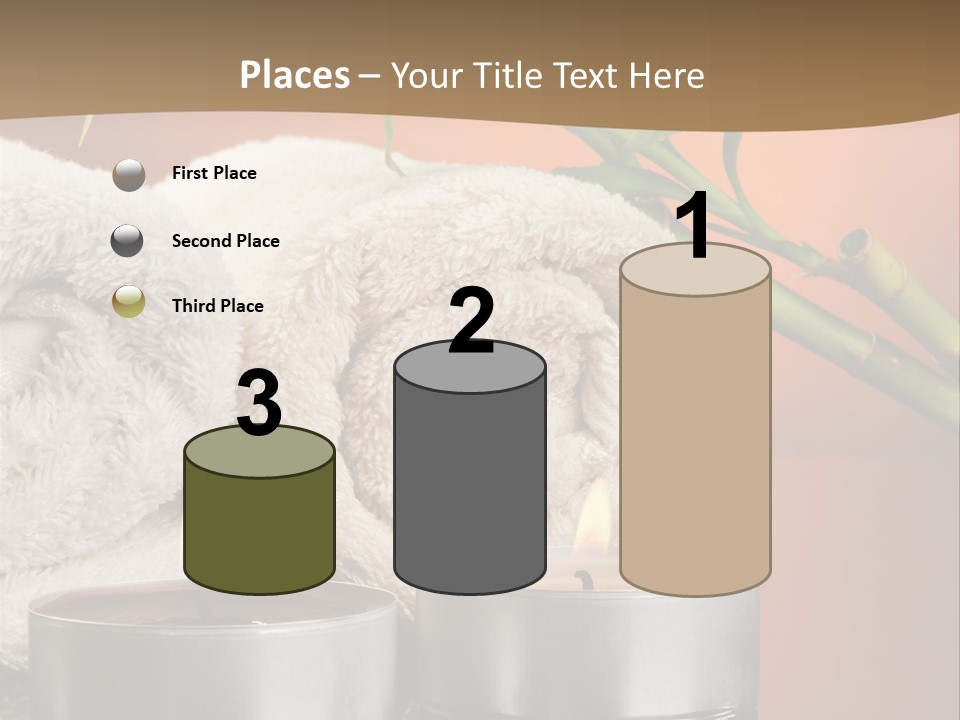 Flame Tranquil Scene Still Life PowerPoint Template