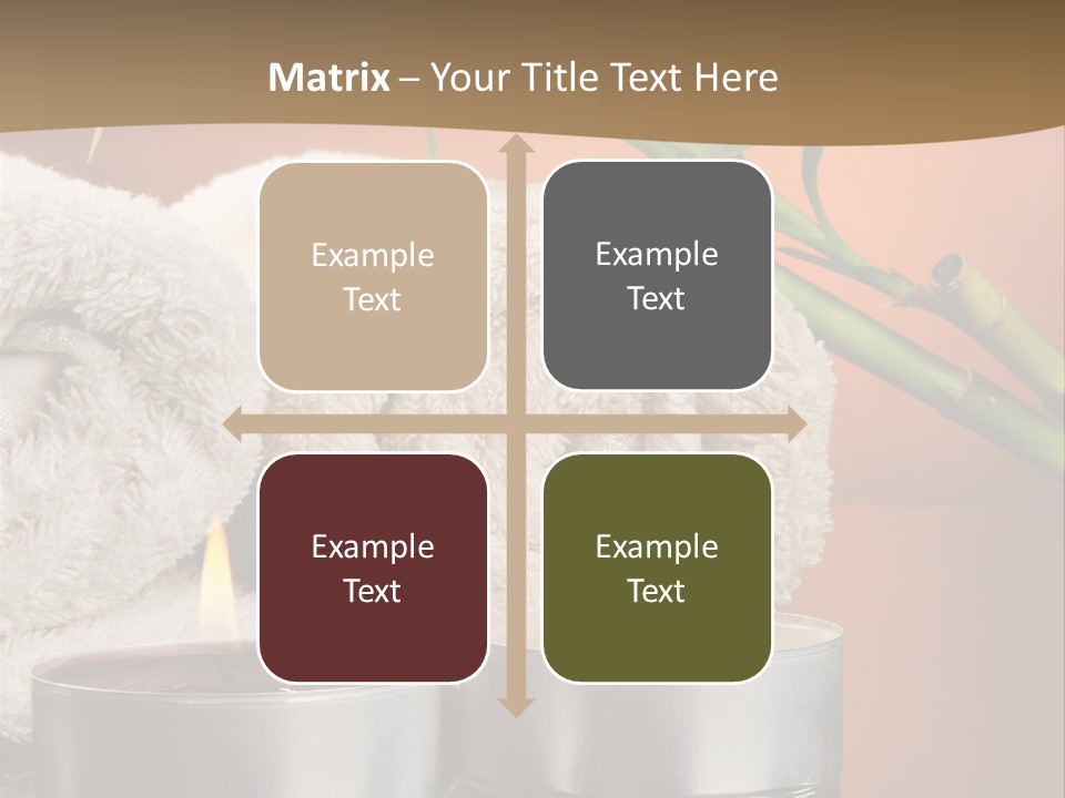 Flame Tranquil Scene Still Life PowerPoint Template